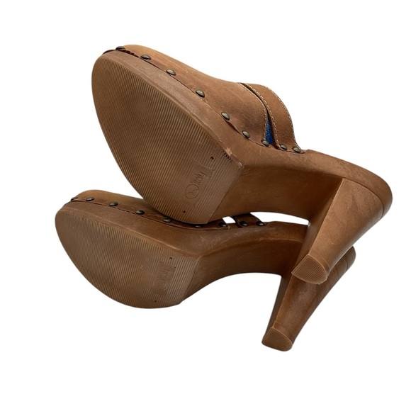 Bakers Brown Leather Clogs with Buckle size 7 - Picture 6 of 9